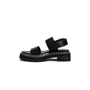 Proenza Schouler Sandals Womens 8.5 Black Platform Chunky Lug Sole Strap 39